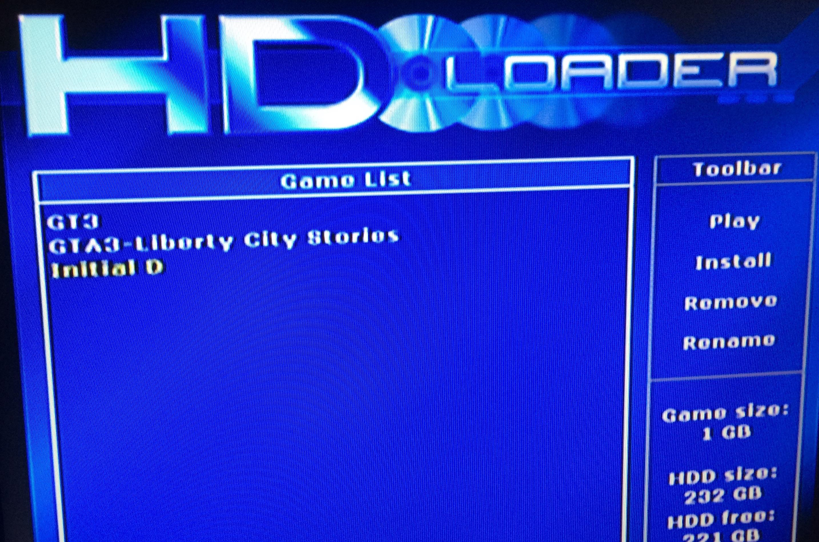 HDLoader List OF Games