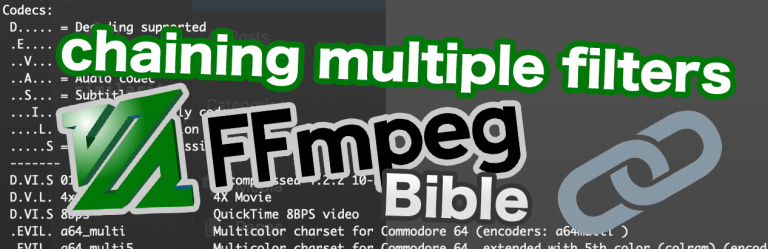(FFmpeg) How to chain multiple filters ? - John Riselvato
