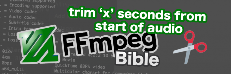 ffmpeg linux trim beginning of video